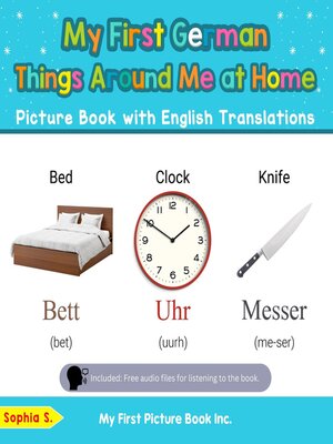 cover image of My First German Things Around Me at Home Picture Book with English Translations